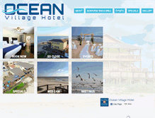 Tablet Screenshot of oceanvillagehotel.com